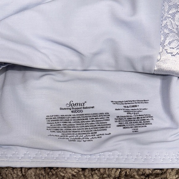 Soma White Lace Full-Coverage Bra - Picture 4 of 4